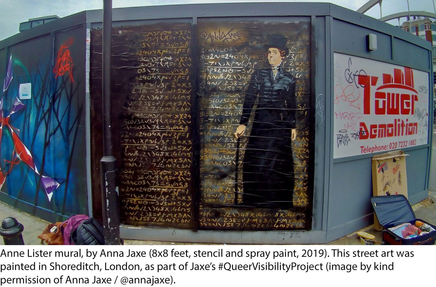 Anne Lister Anna Jaxe Shoreditch London #queervisibilityproject @annajaxe